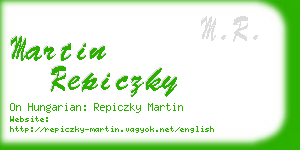 martin repiczky business card